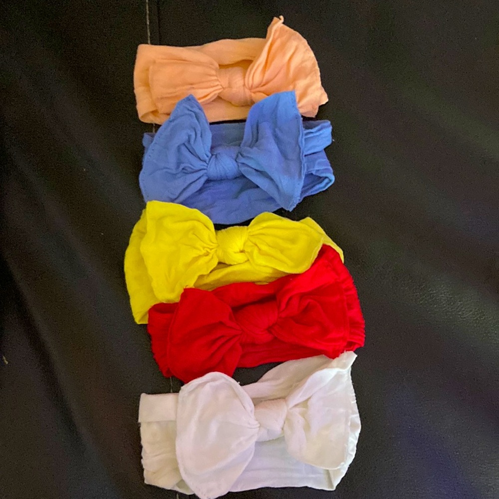 5 Infant Head Bands | Multi Color